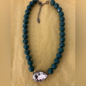 Sabika Beaded One Stone Necklace